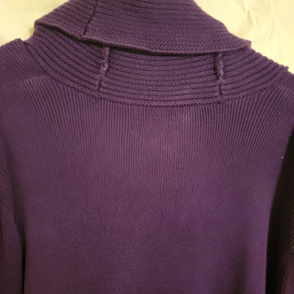 Chaps Classic Purple 100% Cotton Button Down Sweater Size XL - Picture 13 of 15